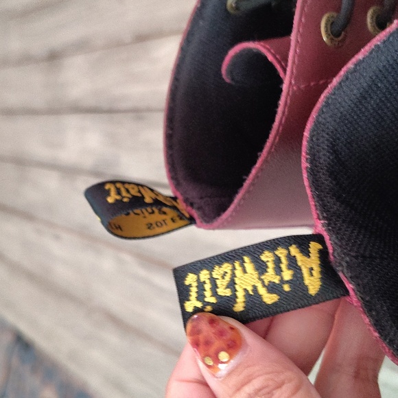 Dr. Martens 1460 Women's Smooth Leather Lace Up Boots In Cherry Red Woman's 9 - Picture 12 of 15